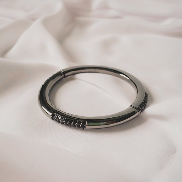 Vintage Monet Rhinestone Stretch Bangle Bracelet